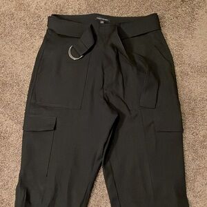 BANANA REPUBLIC HIGH RISE BARREL TENCEL PANT.  SIZE 12 SHORT. NICE PANTS! BLACK